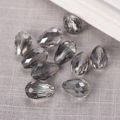 Könnycsepp körte alakú csiszolt kristályüveg 5x3mm 7x5mm 12x8mm 15x10mm 18x12mm laza kézműves gyöngyök ékszerkészítéshez barkácsolás