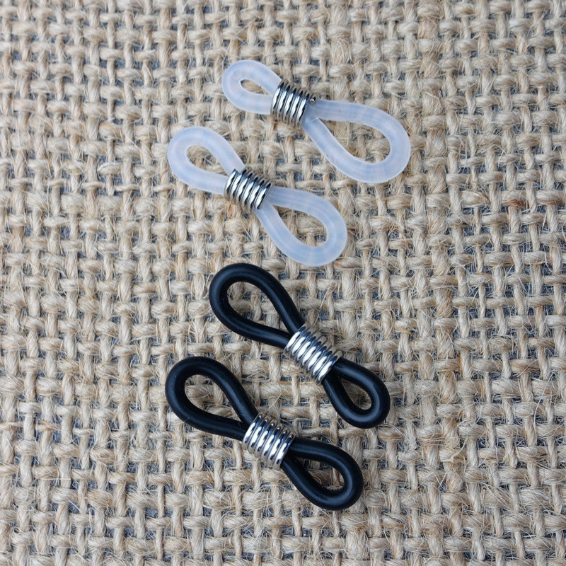 50 бр./лот черно-бели прозрачни спортни очила, въже, вериги за очила, аксесоари за очила, държачи за очила, конектор за очила