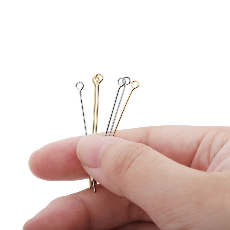 100 бр. 20 30 40 mm медни глави щифт с плоска глава за очи за изработка на бижута Направи си сам Находки Аксесоари