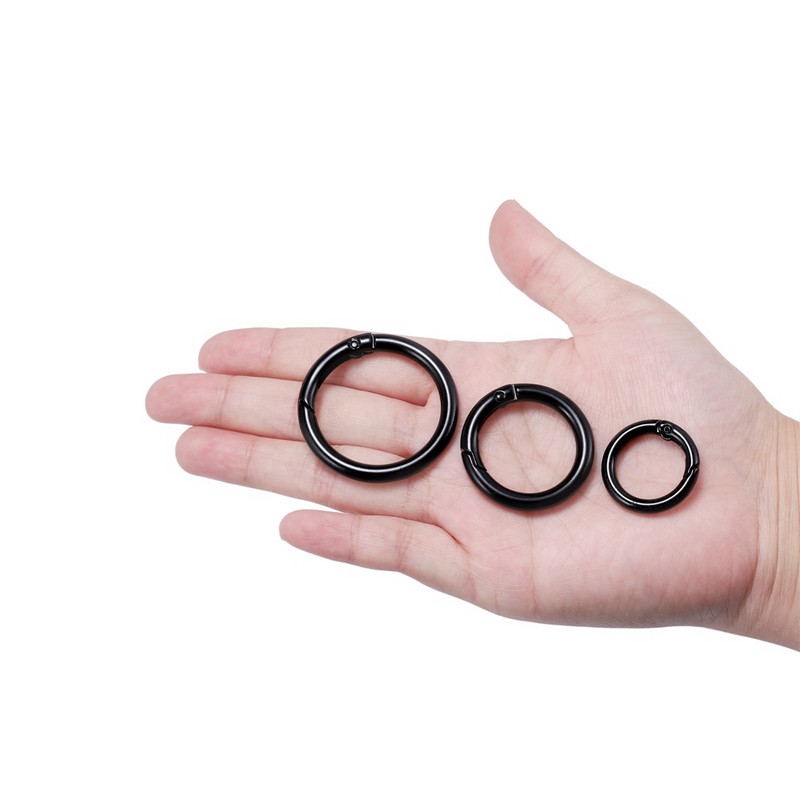 5 vnt. Daugiaspalviai metaliniai spyruokliniai užsegimai, atidaromi apvalūs karabinai, raktų pakabuko maišelio spaustukai kabliukai šunų grandinės sagtys, jungtis, skirta „pasidaryk pats“ papuošalams