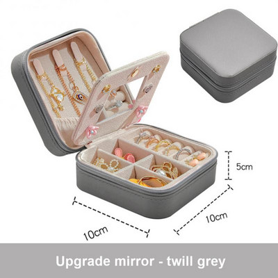 2022 m. Naujas papuošalų organizatorius auskarų žiedas karoliai ekrano laikymo dėklas moterims dovanos PU odinė nešiojama papuošalų dėžutė