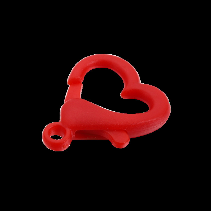 30 vnt/pak. Spalvingos plastikinės širdies formos omarų užsegimo raktų pakabukai, suskirstyti kabliukai „pasidaryk pats“ papuošalams gaminti karolių jungties reikmenims