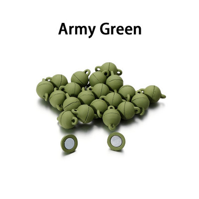 5 vnt./stal. Daugiaspalviai apvalūs magnetiniai užsegimai odiniai laidai apyrankės magnetinės jungtys, nustatymai, skirti „pasidaryk pats“ papuošalams gaminti