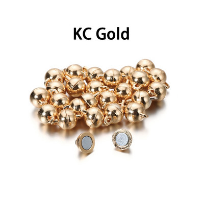 5 vnt./stal. Daugiaspalviai apvalūs magnetiniai užsegimai odiniai laidai apyrankės magnetinės jungtys, nustatymai, skirti „pasidaryk pats“ papuošalams gaminti