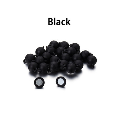 5 vnt./stal. Daugiaspalviai apvalūs magnetiniai užsegimai odiniai laidai apyrankės magnetinės jungtys, nustatymai, skirti „pasidaryk pats“ papuošalams gaminti