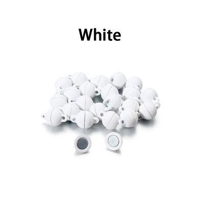 5 vnt./stal. Daugiaspalviai apvalūs magnetiniai užsegimai odiniai laidai apyrankės magnetinės jungtys, nustatymai, skirti „pasidaryk pats“ papuošalams gaminti