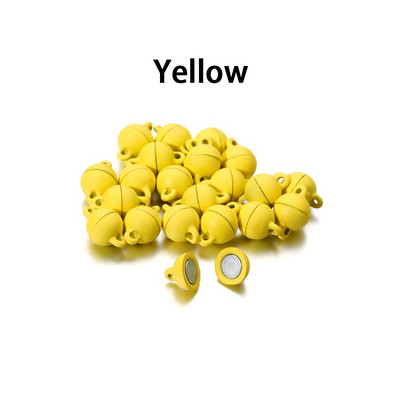 5 vnt./stal. Daugiaspalviai apvalūs magnetiniai užsegimai odiniai laidai apyrankės magnetinės jungtys, nustatymai, skirti „pasidaryk pats“ papuošalams gaminti