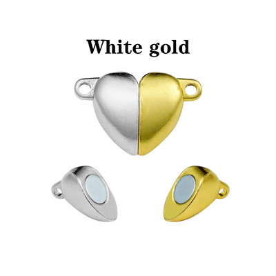 5 vnt./stal. Daugiaspalviai apvalūs magnetiniai užsegimai odiniai laidai apyrankės magnetinės jungtys, nustatymai, skirti „pasidaryk pats“ papuošalams gaminti