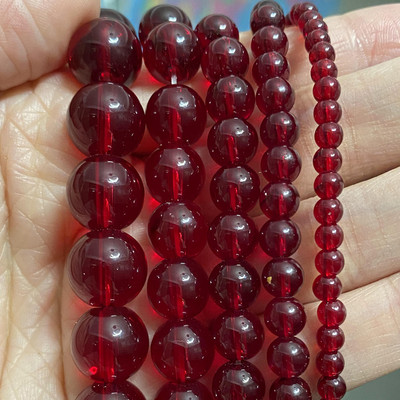 Natūralaus akmens karoliukai Akvamarinai Granatas Agatas Angelitas Kvarcas Opalas Aventurinas Jades Apvalūs karoliukai papuošalams Gaminti pasidaryk pats apyrankes