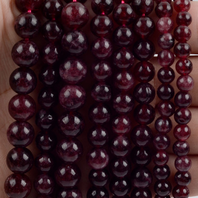 Natūralaus akmens karoliukai Akvamarinai Granatas Agatas Angelitas Kvarcas Opalas Aventurinas Jades Apvalūs karoliukai papuošalams Gaminti pasidaryk pats apyrankes