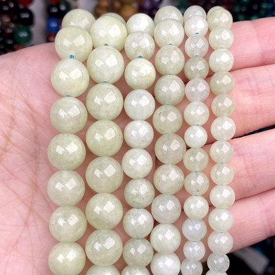 Natūralaus akmens karoliukai Akvamarinai Granatas Agatas Angelitas Kvarcas Opalas Aventurinas Jades Apvalūs karoliukai papuošalams Gaminti pasidaryk pats apyrankes