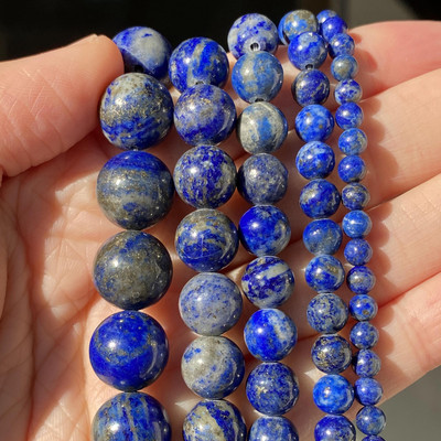 Natūralaus akmens karoliukai Akvamarinai Granatas Agatas Angelitas Kvarcas Opalas Aventurinas Jades Apvalūs karoliukai papuošalams Gaminti pasidaryk pats apyrankes