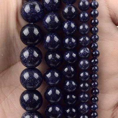 Natūralaus akmens karoliukai Akvamarinai Granatas Agatas Angelitas Kvarcas Opalas Aventurinas Jades Apvalūs karoliukai papuošalams Gaminti pasidaryk pats apyrankes