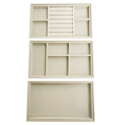 Karštas išpardavimas Mada Nešiojami aksominiai papuošalai Žiedai Papuošalai Vitrina Dėžutės dėklo laikiklis Auskarų papuošalų laikymo vitrina