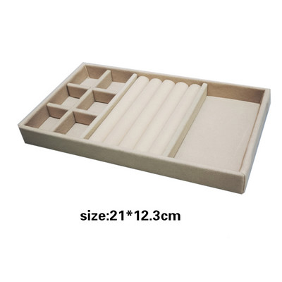 Karštas išpardavimas Mada Nešiojami aksominiai papuošalai Žiedai Papuošalai Vitrina Dėžutės dėklo laikiklis Auskarų papuošalų laikymo vitrina