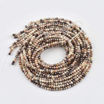 Χρώμα AB 2mm Κρυστάλλινα Rondel Faceted Beads Στρογγυλές κρυστάλλινες χάντρες από γυαλί Loose Spacer Beads for Jewelry Making DIY κολιέ βραχιόλι