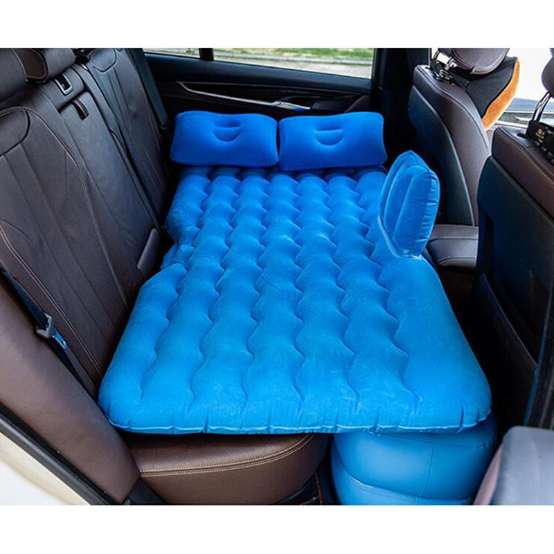 Nešiojamas čiužinys pripučiama sofa automobilinė kelioninė lova pripučiama nugaros sėdynės padėklas Daugiafunkcinė sofos automobilio pagalvė sulankstoma 135*70cm