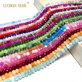 Естествен камък 3*4 мм фасетиран плосък рондел дистанционни мъниста нефрит халцедон тюркоаз лабрадорит за изработка на бижута Направи си гривна