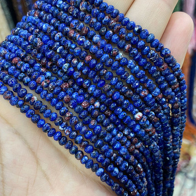 Естествен камък 3*4 мм фасетиран плосък рондел дистанционни мъниста нефрит халцедон тюркоаз лабрадорит за изработка на бижута Направи си гривна