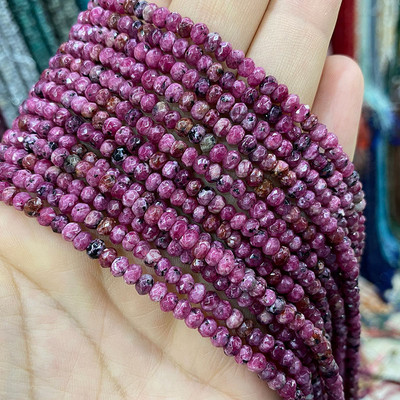 Естествен камък 3*4 мм фасетиран плосък рондел дистанционни мъниста нефрит халцедон тюркоаз лабрадорит за изработка на бижута Направи си гривна