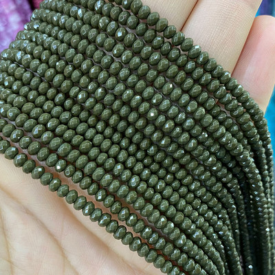 Естествен камък 3*4 мм фасетиран плосък рондел дистанционни мъниста нефрит халцедон тюркоаз лабрадорит за изработка на бижута Направи си гривна