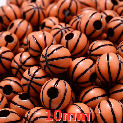 iYOE 20-100 vnt sportinio regbio teniso krepšinio karoliukai tarpikliai akrilo karoliukai, skirti apyrankėms karoliai gaminti „pasidaryk pats“ amatų papuošalų reikmenys