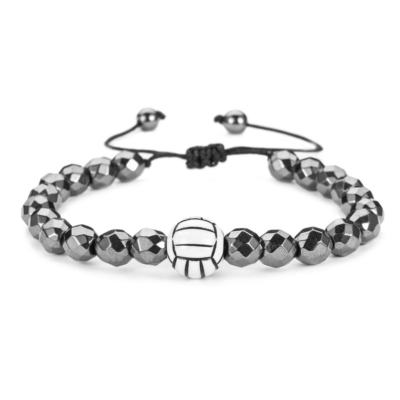 iYOE 20-100 vnt sportinio regbio teniso krepšinio karoliukai tarpikliai akrilo karoliukai, skirti apyrankėms karoliai gaminti „pasidaryk pats“ amatų papuošalų reikmenys