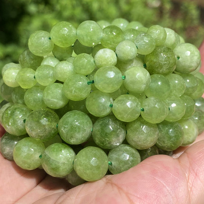 Rubine naturale Calcedonie Jade Mărgele de piatră Fațetate Distanțiere rotunde libere pentru realizarea de bijuterii Brățară DIY lucrată manual 4/6/8/10/12mm