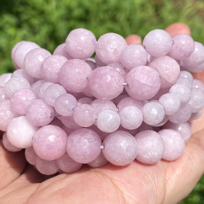 Rubine naturale Calcedonie Jade Mărgele de piatră Fațetate Distanțiere rotunde libere pentru realizarea de bijuterii Brățară DIY lucrată manual 4/6/8/10/12mm