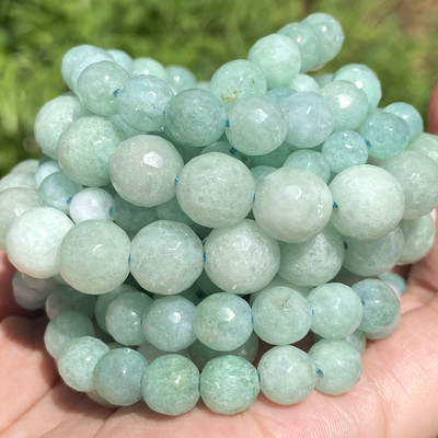 Rubine naturale Calcedonie Jade Mărgele de piatră Fațetate Distanțiere rotunde libere pentru realizarea de bijuterii Brățară DIY lucrată manual 4/6/8/10/12mm