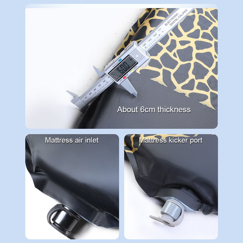 Nešiojamas lauko stovyklavimo pripučiamas specialus zomšinis audinys, skirtas Tesla Model 3 Model Y 2017-2022 pripučiamam oro čiužiniui