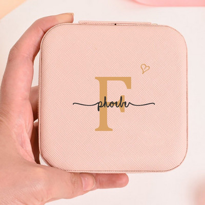 PERSONALIZUOTA PAPUOŠALŲ DĖŽUTĖ Pamergių papuošalų laikymo Kelioninis dėklas papuošalams Pamergės pasiūlymas vestuvinio dušo dovana