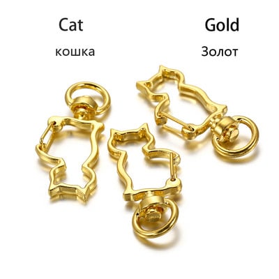 5 бр./лот Ключодържател със смесени цветове Луна Куче Котка Делфини Облак Сърце Ключодържател Направи си сам за изработка на бижута Находки Аксесоари Консумативи