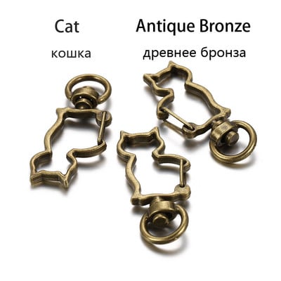 5 бр./лот Ключодържател със смесени цветове Луна Куче Котка Делфини Облак Сърце Ключодържател Направи си сам за изработка на бижута Находки Аксесоари Консумативи