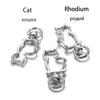 5 бр./лот Ключодържател със смесени цветове Луна Куче Котка Делфини Облак Сърце Ключодържател Направи си сам за изработка на бижута Находки Аксесоари Консумативи