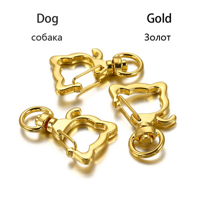 5 бр./лот Ключодържател със смесени цветове Луна Куче Котка Делфини Облак Сърце Ключодържател Направи си сам за изработка на бижута Находки Аксесоари Консумативи