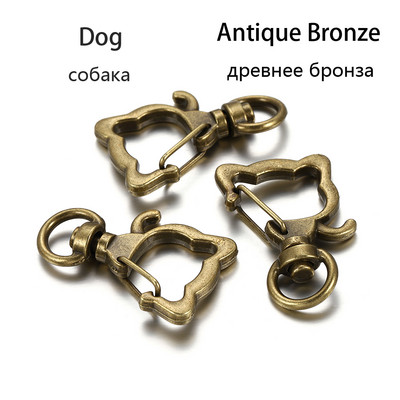 5 бр./лот Ключодържател със смесени цветове Луна Куче Котка Делфини Облак Сърце Ключодържател Направи си сам за изработка на бижута Находки Аксесоари Консумативи