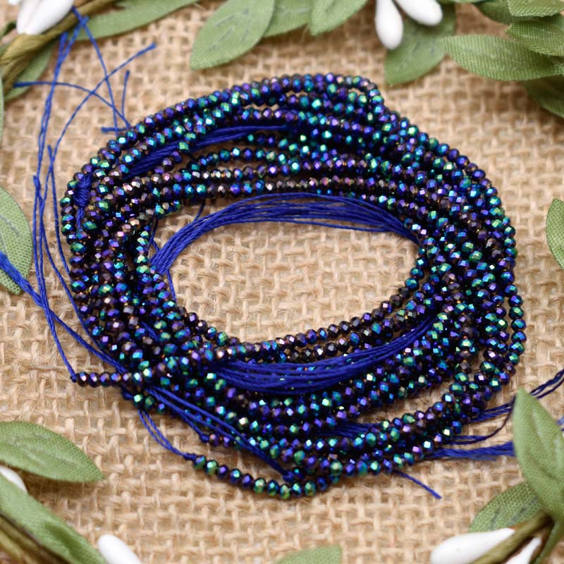 26 boja 1x2 mm 220 kom Kristalne staklene perle Fasetirani stakleni rondel šarm razmaknice perle za izradu nakita DIY nalazi veleprodaja