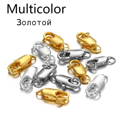 30 vnt/sl. Pasukamas užsegimas su atviru šokinėjimo žiedu, karoliai Apyrankė omarų užsegimo kabliukai, skirti „pasidaryk pats“ papuošalų kūrimo reikmenims