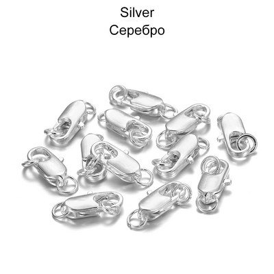 30 vnt/sl. Pasukamas užsegimas su atviru šokinėjimo žiedu, karoliai Apyrankė omarų užsegimo kabliukai, skirti „pasidaryk pats“ papuošalų kūrimo reikmenims