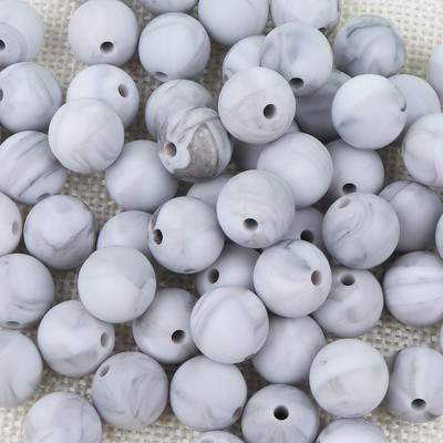 TYRY.HU Silikoniniai karoliukai 10 vnt Maisto klasės silikoniniai 12/15 mm maitinantys silikoniniai dantukų karoliukai kūdikių dantukų kaklo vėriniui „pasidaryk pats“