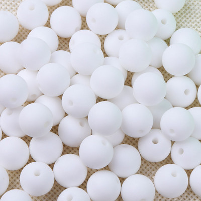 TYRY.HU Silikoniniai karoliukai 10 vnt Maisto klasės silikoniniai 12/15 mm maitinantys silikoniniai dantukų karoliukai kūdikių dantukų kaklo vėriniui „pasidaryk pats“