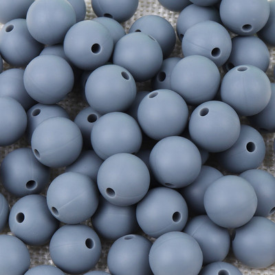 TYRY.HU Silikoniniai karoliukai 10 vnt Maisto klasės silikoniniai 12/15 mm maitinantys silikoniniai dantukų karoliukai kūdikių dantukų kaklo vėriniui „pasidaryk pats“