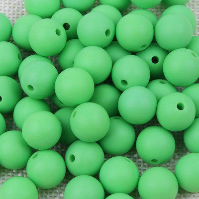 TYRY.HU Silikoniniai karoliukai 10 vnt Maisto klasės silikoniniai 12/15 mm maitinantys silikoniniai dantukų karoliukai kūdikių dantukų kaklo vėriniui „pasidaryk pats“