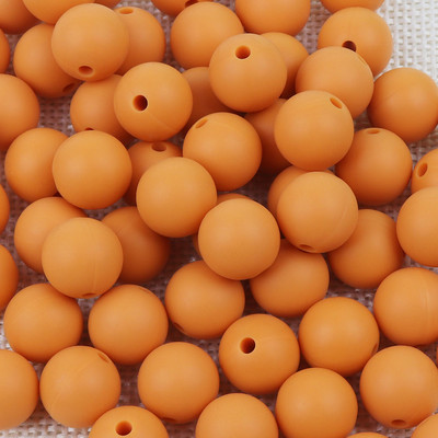 TYRY.HU Silikoniniai karoliukai 10 vnt Maisto klasės silikoniniai 12/15 mm maitinantys silikoniniai dantukų karoliukai kūdikių dantukų kaklo vėriniui „pasidaryk pats“