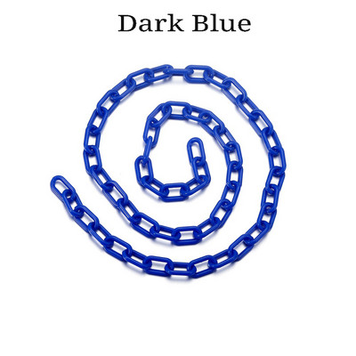 10 gab 50 cm krāsaini plastmasas kvadrātveida saites ķēdes omāru aizdare atslēgu piekariņi kaklarotai rokassprādzei DIY izgatavošana ķēdes saites Aksesuāri