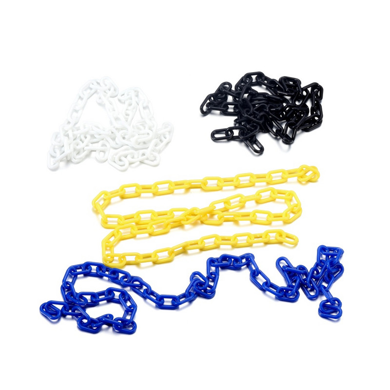 10 gab 50 cm krāsaini plastmasas kvadrātveida saites ķēdes omāru aizdare atslēgu piekariņi kaklarotai rokassprādzei DIY izgatavošana ķēdes saites Aksesuāri