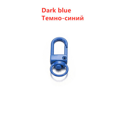 10 vnt/stal. Spalvingas raktų pakabukų žiedas metalinis omaras užsegimas kabliukų segtukai raktų pakabukų kabliukams „pasidaryk pats“ papuošalų kūrimo radinių priedai