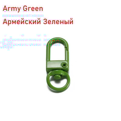 10 vnt/stal. Spalvingas raktų pakabukų žiedas metalinis omaras užsegimas kabliukų segtukai raktų pakabukų kabliukams „pasidaryk pats“ papuošalų kūrimo radinių priedai