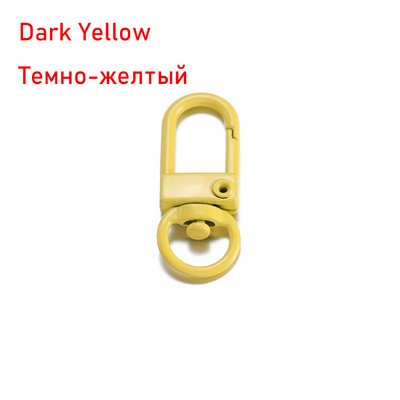 10 vnt/stal. Spalvingas raktų pakabukų žiedas metalinis omaras užsegimas kabliukų segtukai raktų pakabukų kabliukams „pasidaryk pats“ papuošalų kūrimo radinių priedai